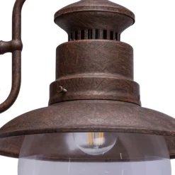 Globo Sella udendørs væglampe i rustfarvet stål