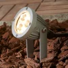 Sendling LED-lampe med jordspyd lavet af trykstøbt aluminium^Ledino Outlet