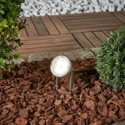 Sendling LED-lampe med jordspyd lavet af trykstøbt aluminium^Ledino Outlet