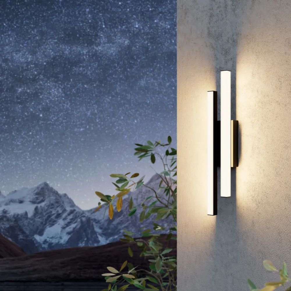 EGLO Væglamper>Serricella LED udendørs væglampe, sort