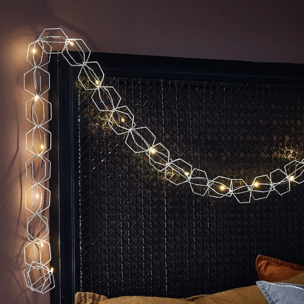 Serve LED-lyskæde, 20 lyskilder, sølv^Markslöjd