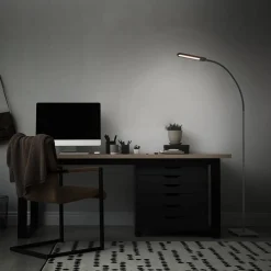 Briloner Servo LED-gulvlampe, kan dæmpes, CCT, sort