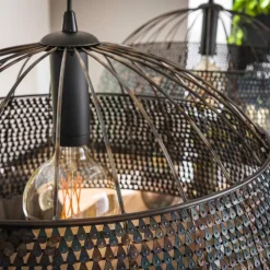 Setengah hængelampe 2 lyskilder, skærme som svampe^Zijlstra Outlet