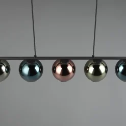 Sheldon hængelampe med 5 glaskugler^Reality Leuchten Outlet