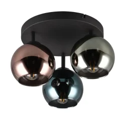 Reality Leuchten Loftlamper>Sheldon loftlampe med 3 glas-kugleskærme