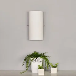 Lucande Væglamper|Væglamper>Sidra halvcirkelformet væglampe i glas, sæt med 2 stk