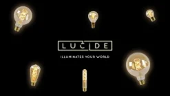 Lucide Siemon gulvlampe af stål, Ø 35 cm, grøn