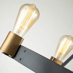 Silas lysekrone, sort, 4 lyskilder, Ø 54,9cm^Quintiesse