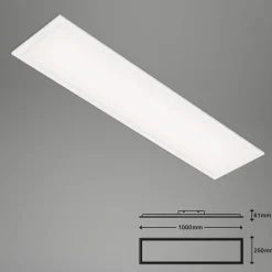 Briloner Simple LED-panel, hvidt, ultrafladt, 100 x 25 cm