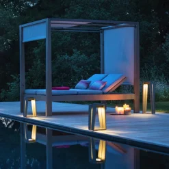 Skaal LED solcelle-lanterne med sensor, 65 cm^Les Jardins Outlet