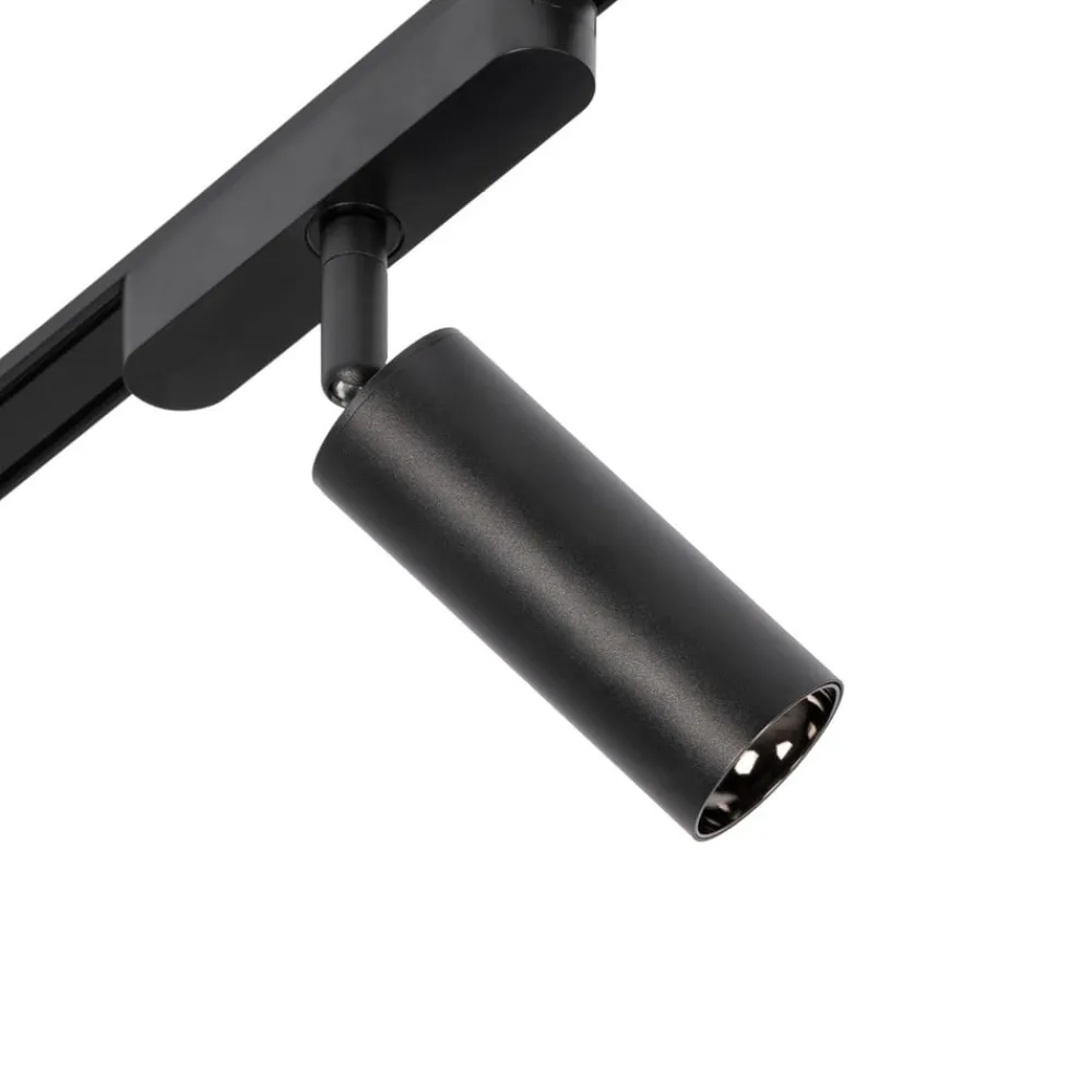 Lindby Skinnesystem>Skinne system 48V Lumaro, spots, 9 lyskilder, sort, 13,1 cm, dæmpbar