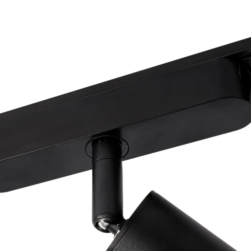 Lindby Skinnesystem>Skinne system 48V Lumaro, spots, 9 lyskilder, sort, 13,1 cm, dæmpbar