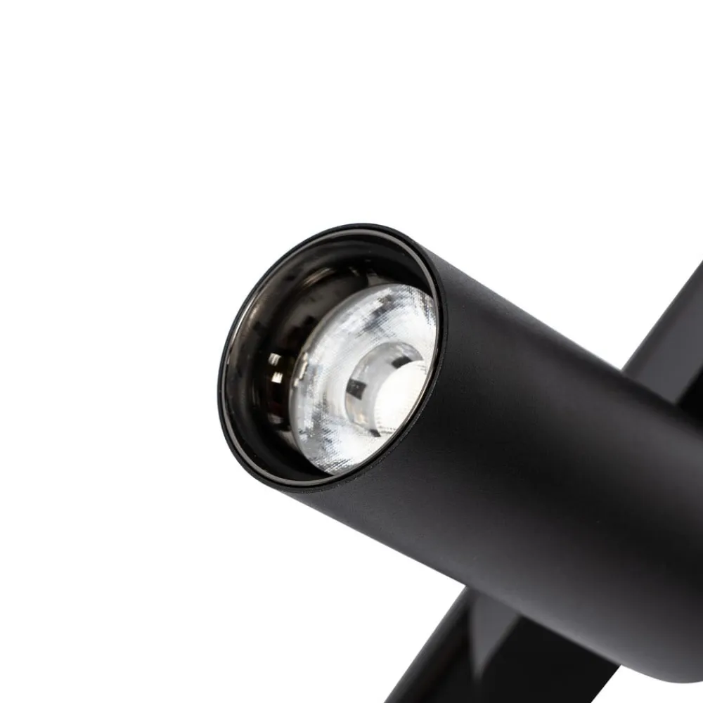 Lindby Skinnesystem>Skinne system 48V Lumaro, spots, 9 lyskilder, sort, 13,1 cm, dæmpbar