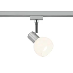Trio Lighting Skinnespot til DUOline, opalglas, nikkelfarvet, E14