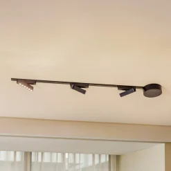 Lindby Skinnesystem 48V Lumaro, 3 LED-lister, sort, CCT