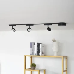 Skinnesystem 48V Lumaro, spots, 3 lyskilder, sort, Ø 7,3 cm^Lindby Sale