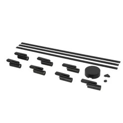 Skinnesystem 48V Lumaro, spots, 7 lyskilder, sort, Ø 4 cm^Lindby New