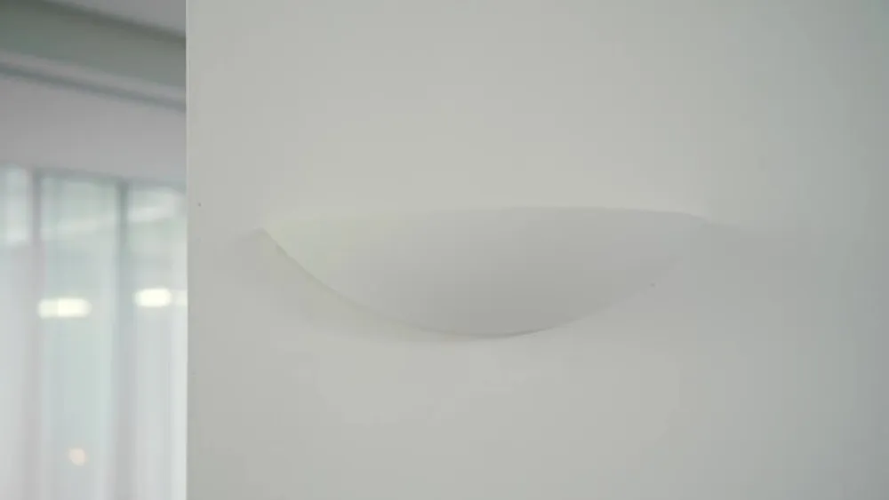 Lindby Gang|Pendellamper>Skålformet gips væglampe Guilia