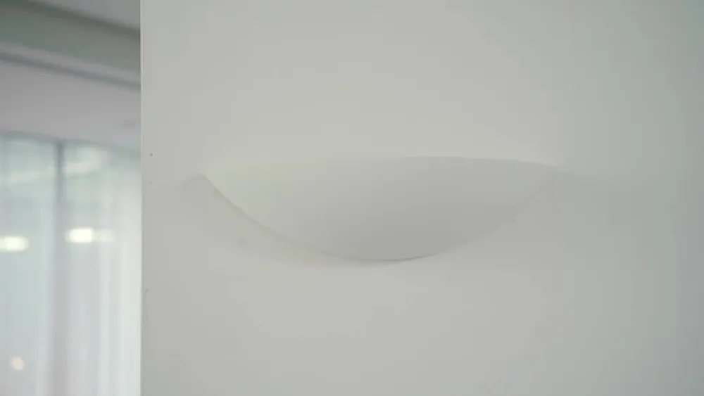 Lindby Gang|Pendellamper>Skålformet gips væglampe Guilia