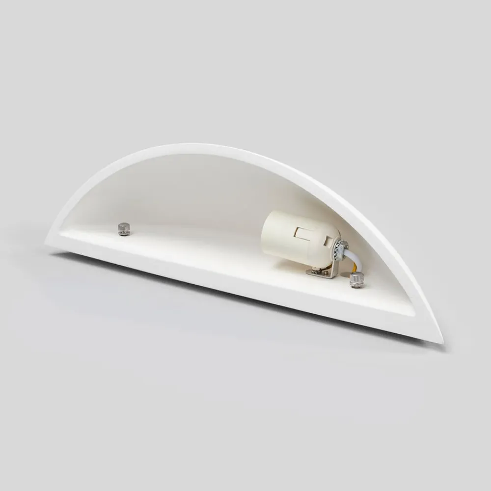 Lindby Gang|Pendellamper>Skålformet gips væglampe Guilia