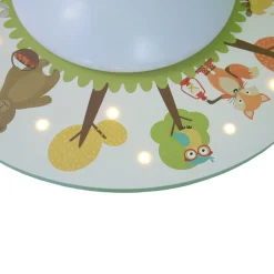 Børn Niermann Standby Skovens Sjove Dyr loftlampe, 1 lyskilde, 20 LED’er