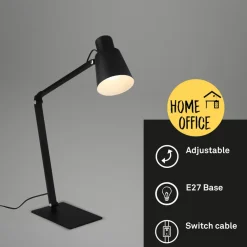 Briloner Skrivebordslampe 7467015 i sort