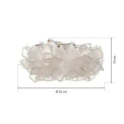 Slamp Clizia loftlampe, Ø 32 cm, hvid