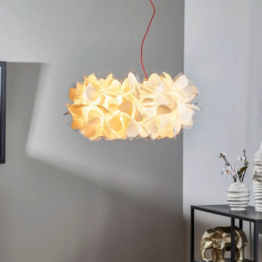 Slamp Pendellamper>hængelampe Clizia Mama Non Mama, Ø53cm, hvid/rød