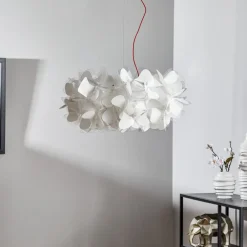 Slamp Pendellamper>hængelampe Clizia Mama Non Mama, Ø53cm, hvid/rød