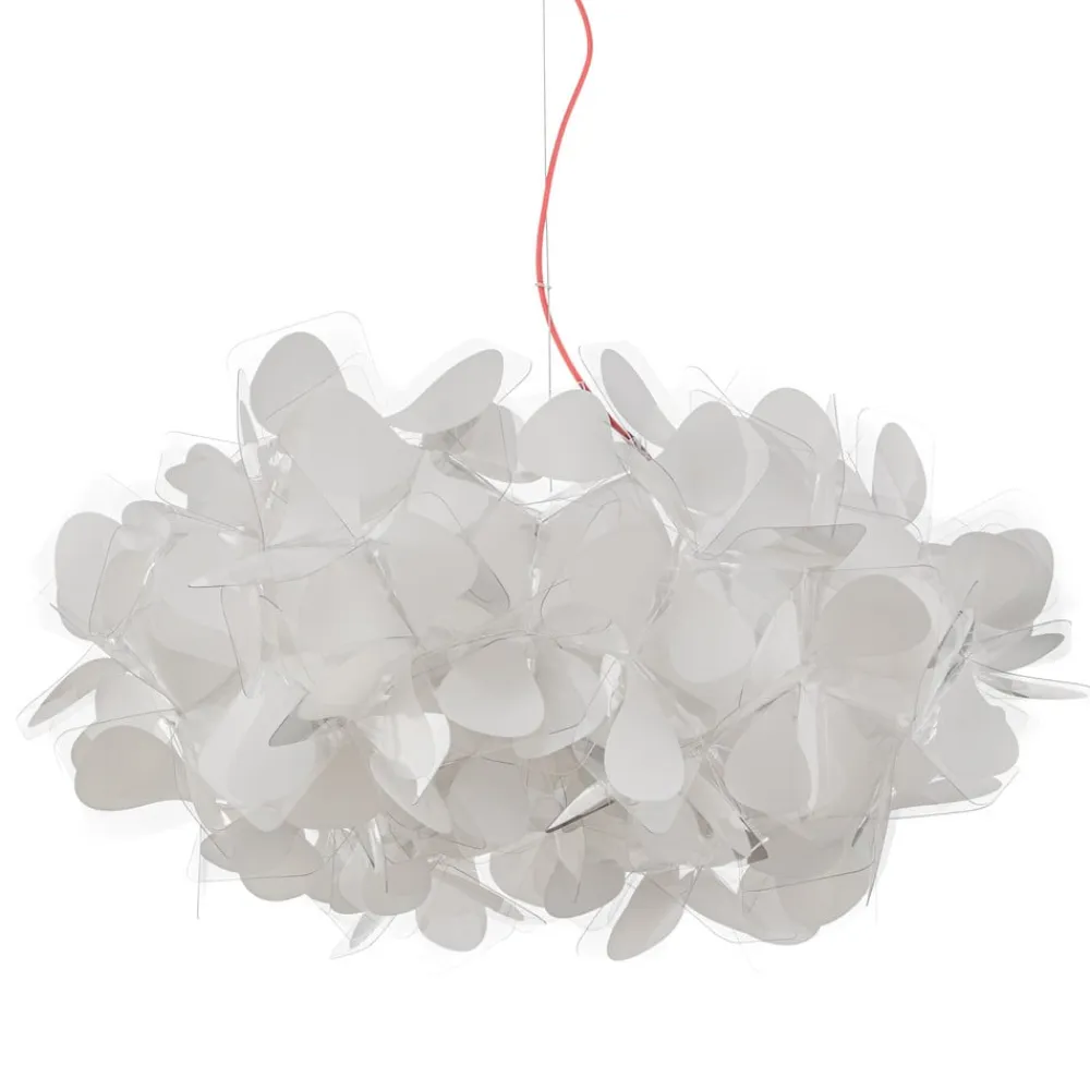 Slamp Pendellamper>hængelampe Clizia Mama Non Mama, Ø53cm, hvid/rød