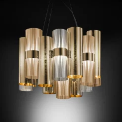 Slamp La Lollo M LED-hængelampe, guld