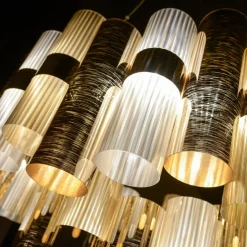 Slamp La Lollo M LED-hængelampe, guld