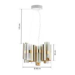 Slamp La Lollo M LED-hængelampe, guld