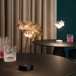 LaFleur LED-bordlampe, genopladeligt batteri, fløjl^Slamp Outlet