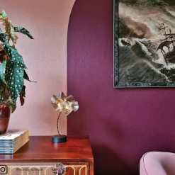 LaFleur LED-bordlampe, genopladeligt batteri, fløjl^Slamp Outlet