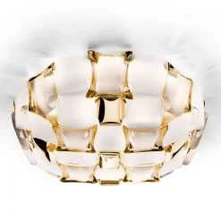 Slamp Mida væglampe, 50 cm, hvid-guld