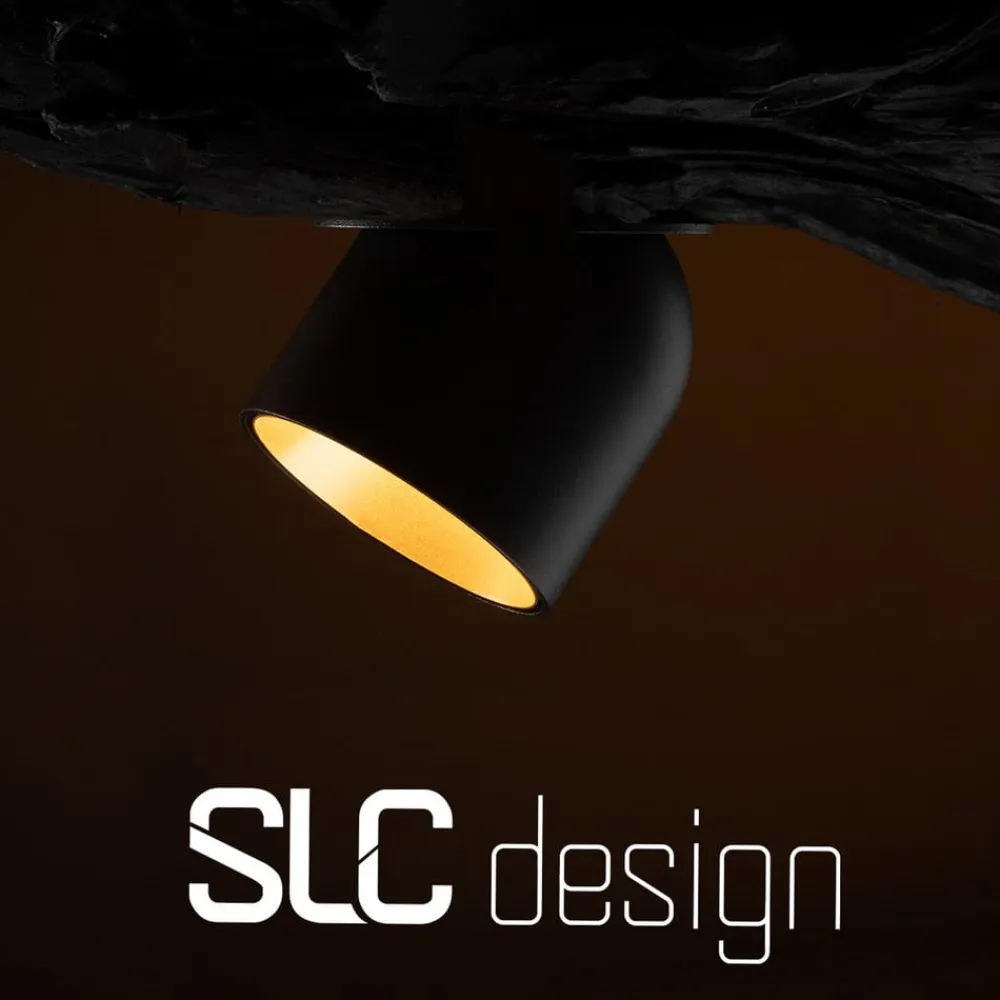 SLC Cup LED-indbygningsdownlight sort/guld 2.700 K^The Light Group Online