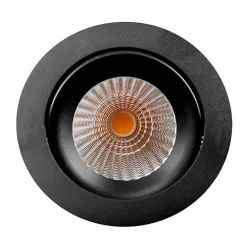 The Light Group Loftlamper|Indbygningsspots>SLC DL04 LED-indbygningslampe sort 3.000 K