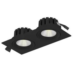 The Light Group Nedgravet Udebelysning|Udendørs Spot>SLC DL04 Square X2 LED-lampe 2700K sort