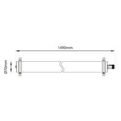 The Light Group SLC Lava LED-loftlampe af PMMA IP69