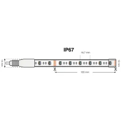 SLC LED-Strip RGBW 10m 144W IP67^The Light Group Clearance