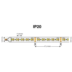 SLC LED-strip Tunable White 827-865 10m 125W IP20^The Light Group Hot