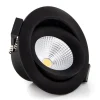 The Light Group SLC One 360° LED-indbygningslampe sort 3.000K