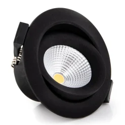 The Light Group Loftlamper|Indbygningsspots>SLC One 360° LED-indbygningslampe sort 2.700K