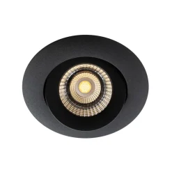 SLC One 360° LED-indbygningslampe dæmp-til-varm sort^The Light Group Online