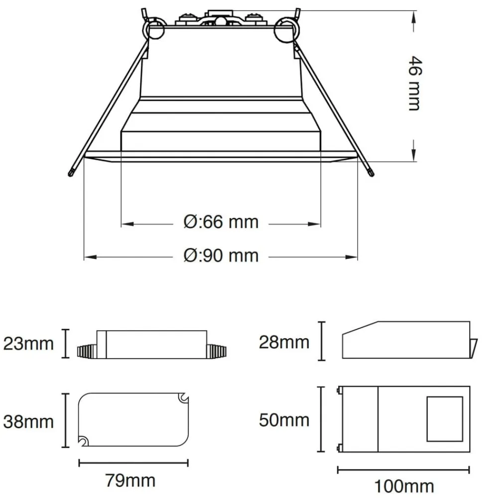 The Light Group SLC One 360° SunLike LED indbygningslampe hvid 927