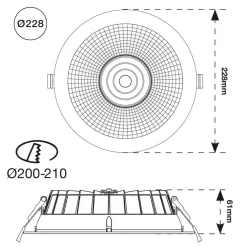The Light Group Indbygningsspots><noscript><img width=