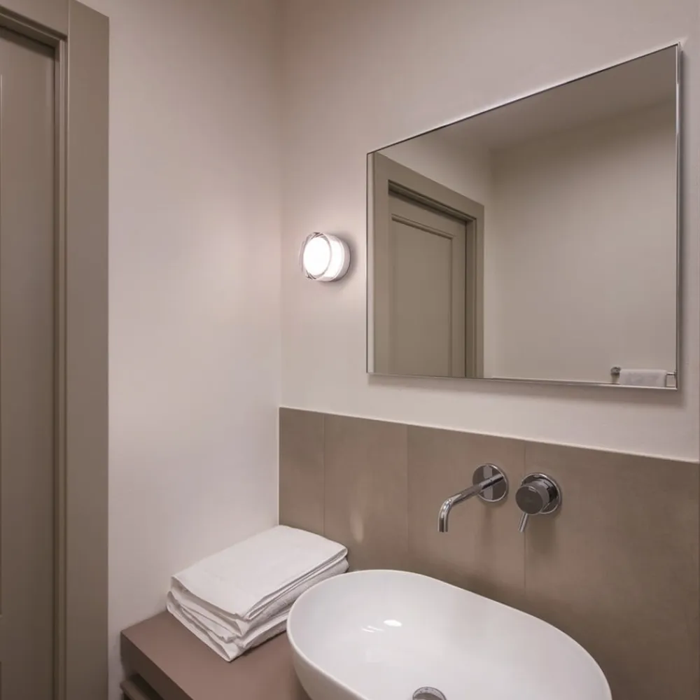 SLV Cyft LED-væglampe, sort, aluminium, Ø 13,2 cm, CCT