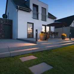 Eskina Frame 75 LED-vejlampe, antracit, aluminium, IP65, CCT^SLV Hot