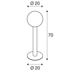 Gloo Pure 70 stibelysning, højde 70 cm^SLV Hot